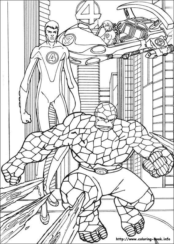 Fantastic Four coloring picture